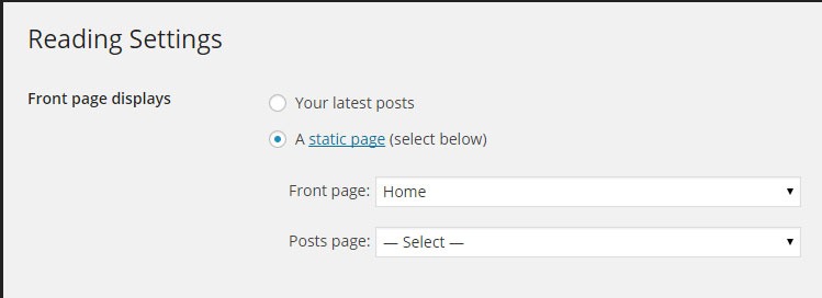static-home-page