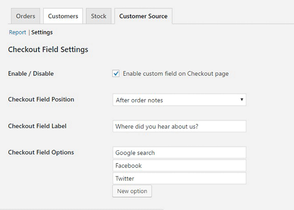 “Where Did You Hear About Us Field” on WooCommerce checkout